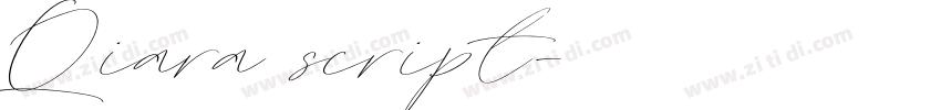 Qiara script字体转换